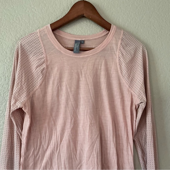 Sweaty Betty Breeze Merino Long Sleeve Athletic Running Top Pink  Medium - Picture 3 of 8